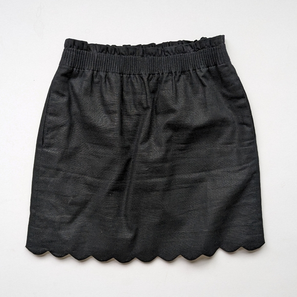 J. Crew Linen Sidewalk Skirt 2 - Picture 2 of 3